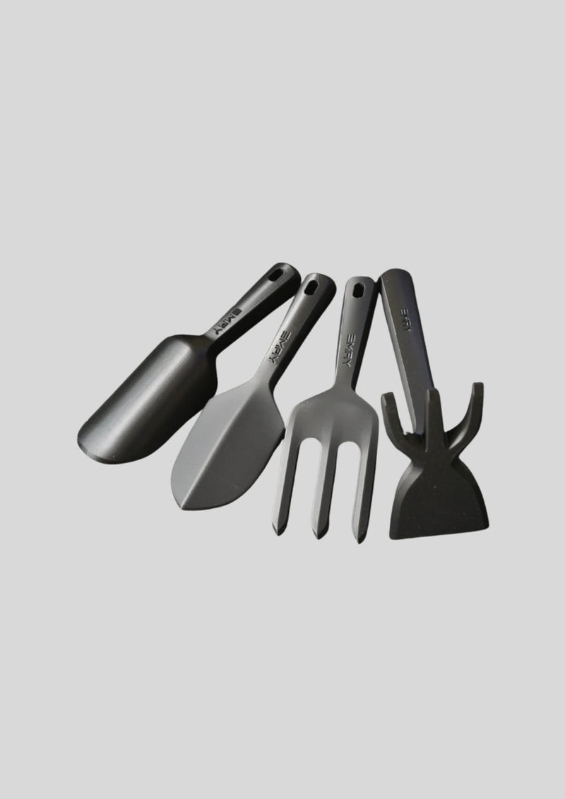 Kit de Ferramentas para Jardinagem 3D – 4 Peças Ergonômicas e Leves